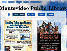 Tablet Screenshot of montevideolibrary.org